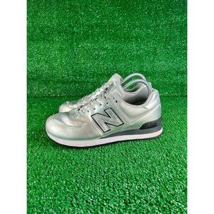 New Balance 574 Women's Casual Sneakers WL574AMA Silver Size 8.5 Shoes